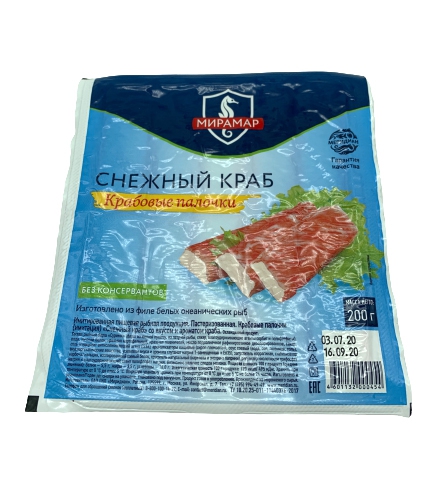Крабовые палочки Мирамар 200г